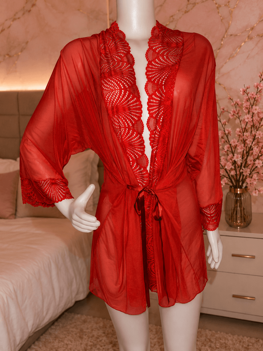 Hobbie Tule Vermelho  — NayStore moda feminina