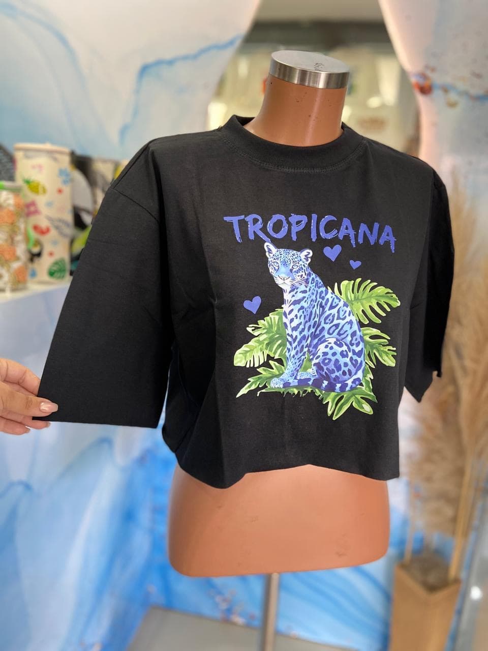 Cropped T-shirt Preto — NayStore moda feminina