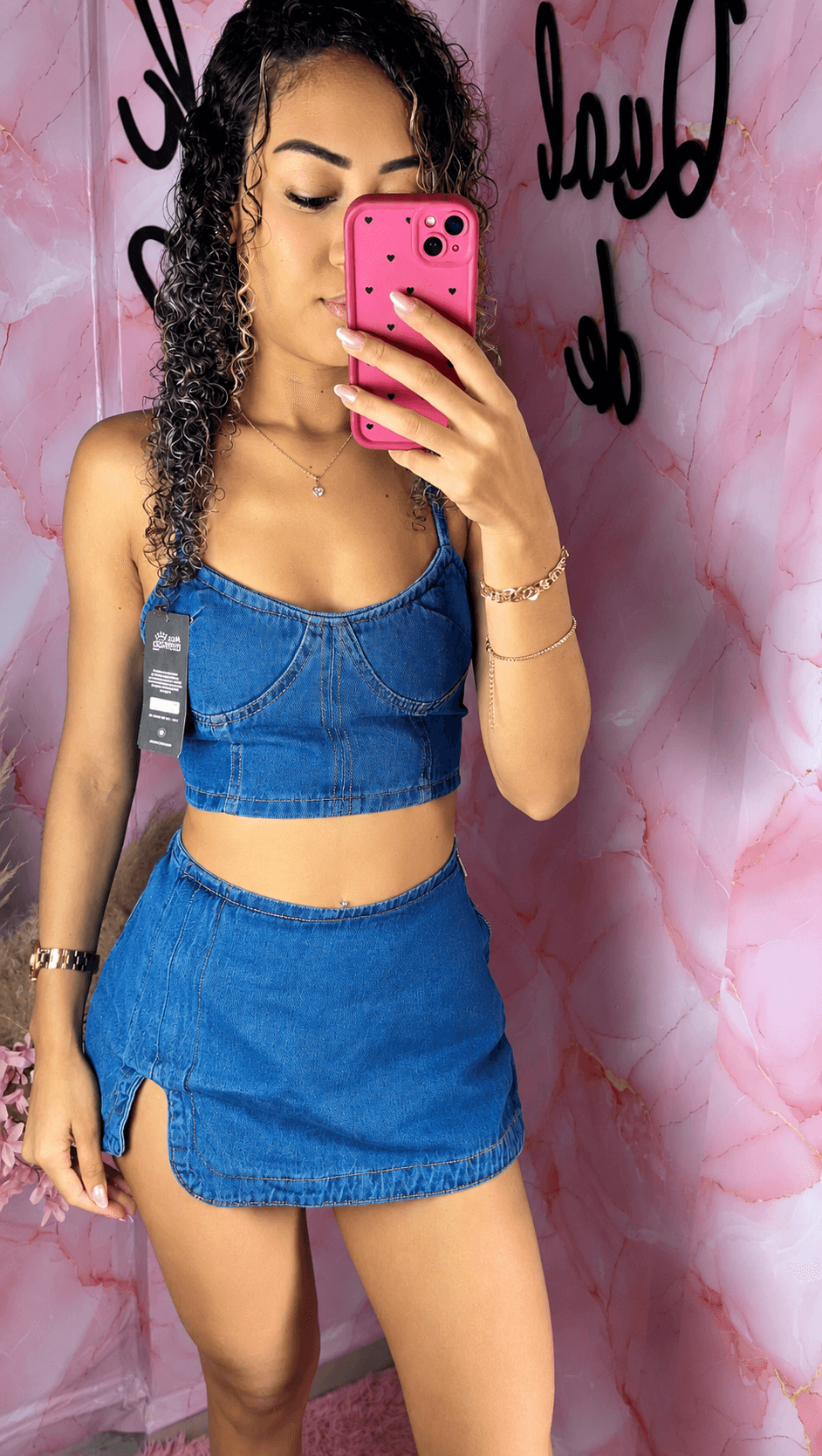 Conjunto jeans premium  — NayStore moda feminina