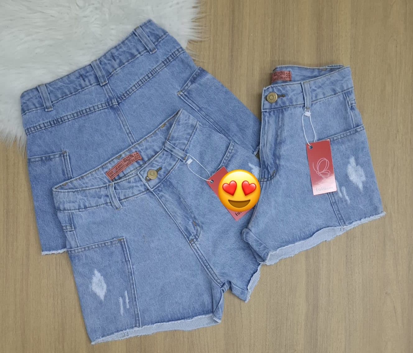 Shorts Jeans Claro  — NayStore moda feminina