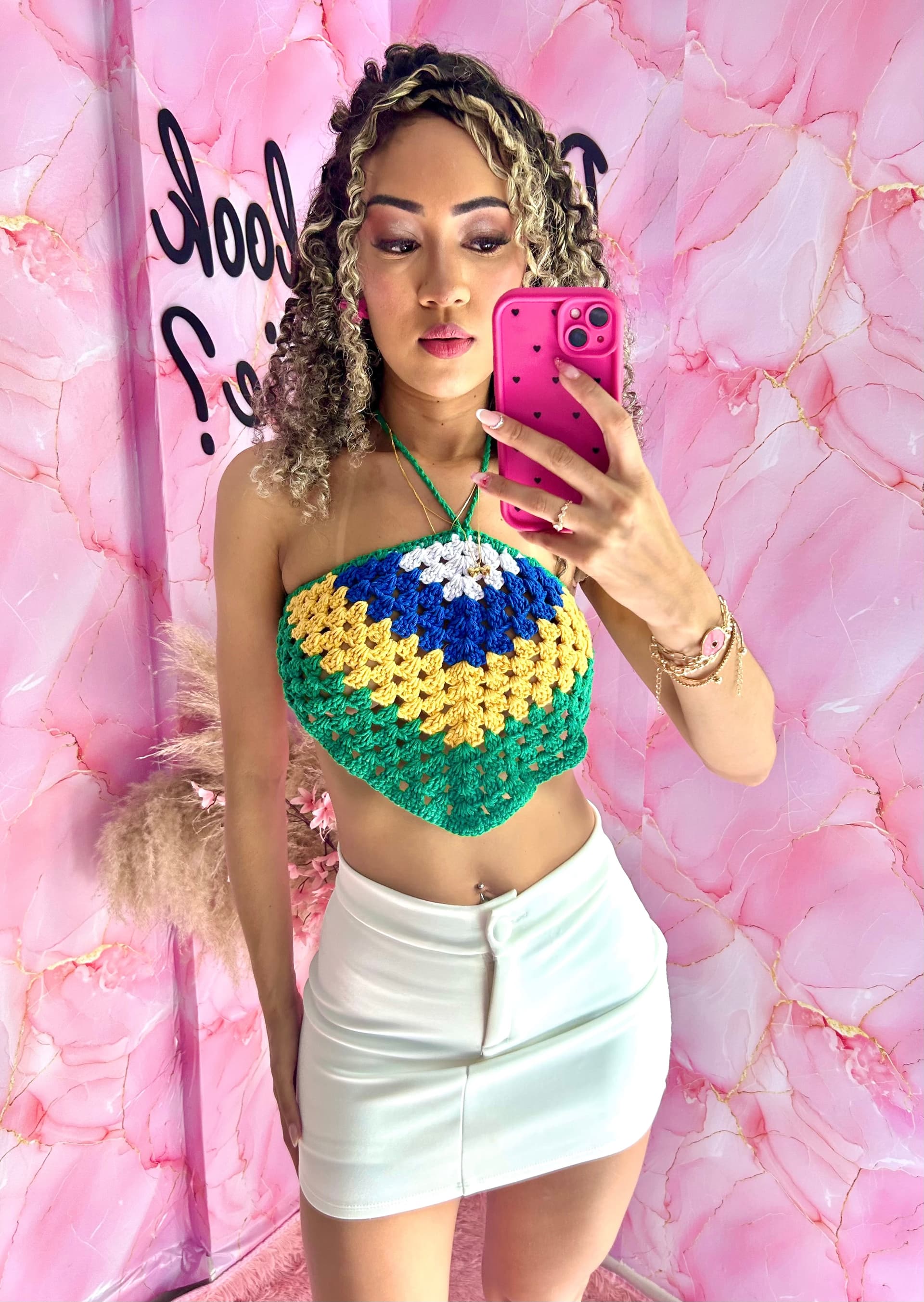 Cropped Tricô Brasil  — NayStore moda feminina